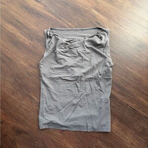 Brandy Melville Grey Stretchy Tank